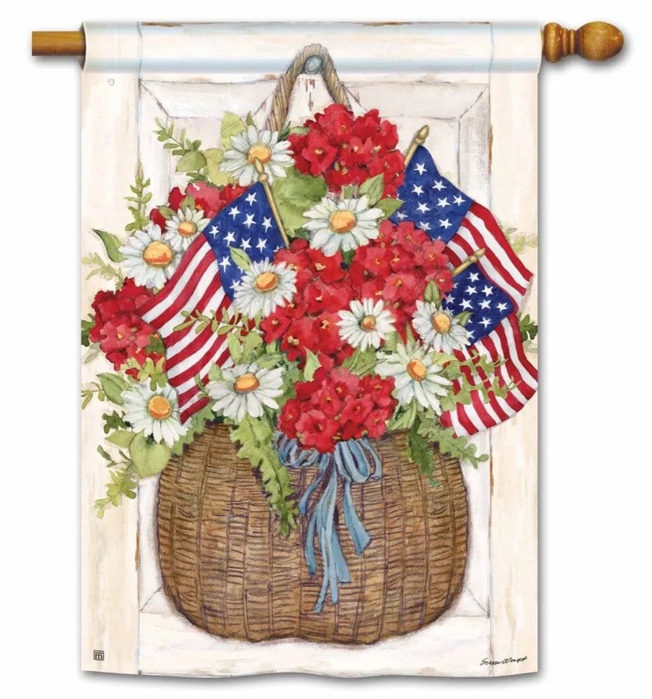 American Flags Decorative Banner 2 Sided 93242 Heartland Flags