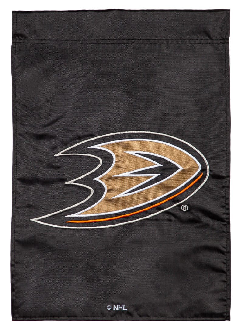 Anaheim Ducks Garden Flag 2 Sided Applique Logo 16A4350 Heartland Flags