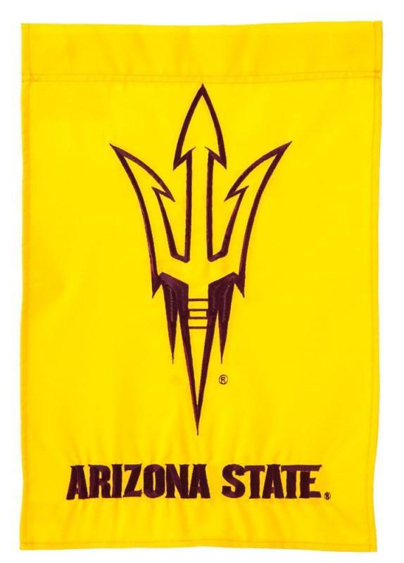 Arizona State University Sun Devils Garden Flag 2 Sided Applique 16947D Heartland Flags