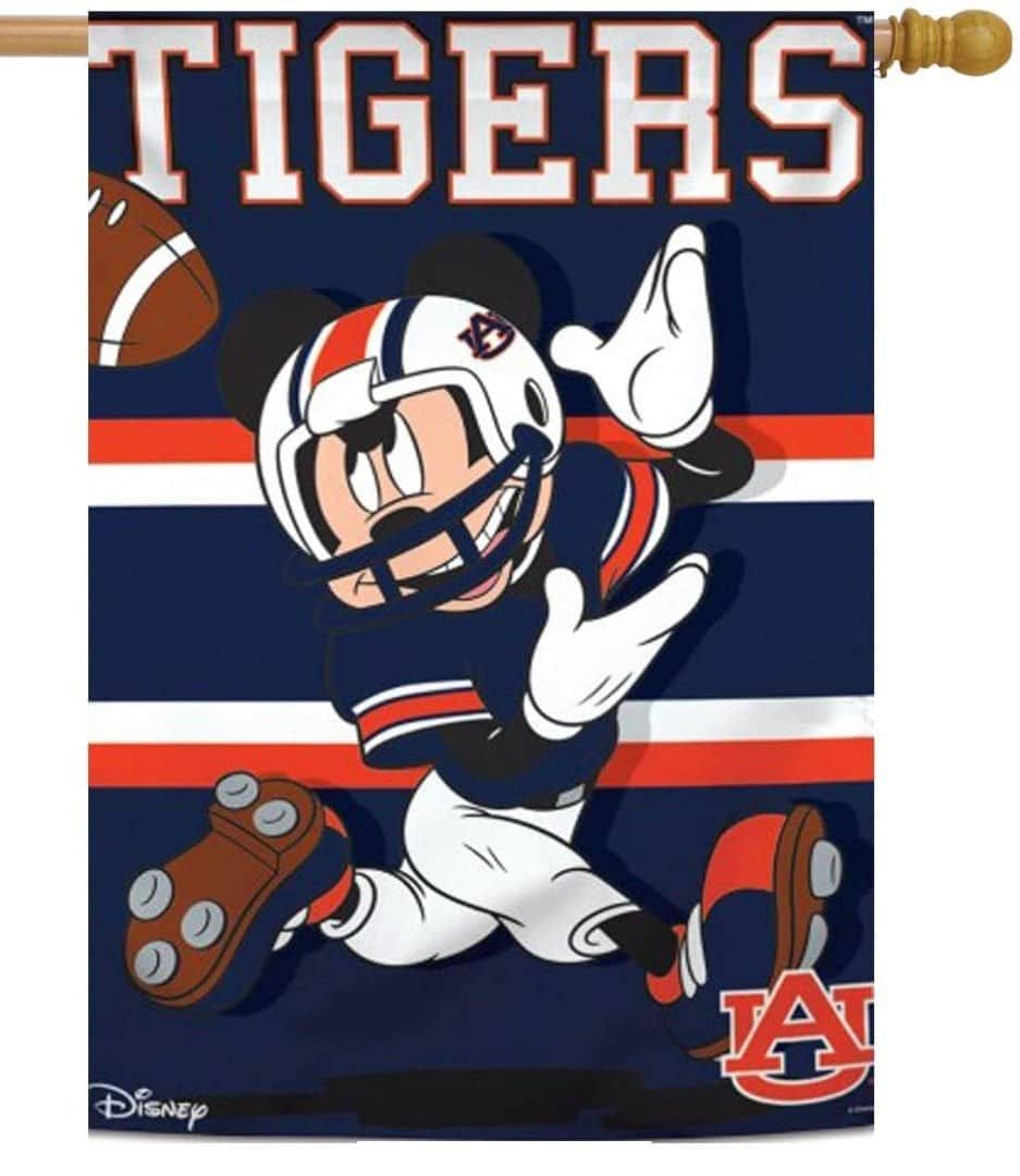 Auburn Tigers Flag Mickey Mouse Football 82315117 Heartland Flags