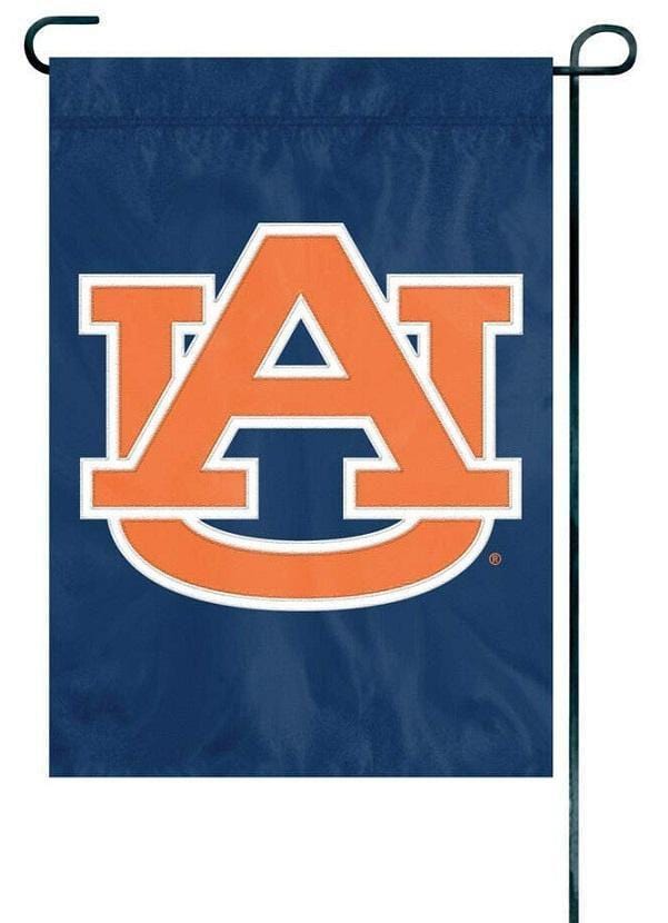 Auburn Tigers Garden Flag 2 Sided Applique AU Logo 16928C Heartland Flags