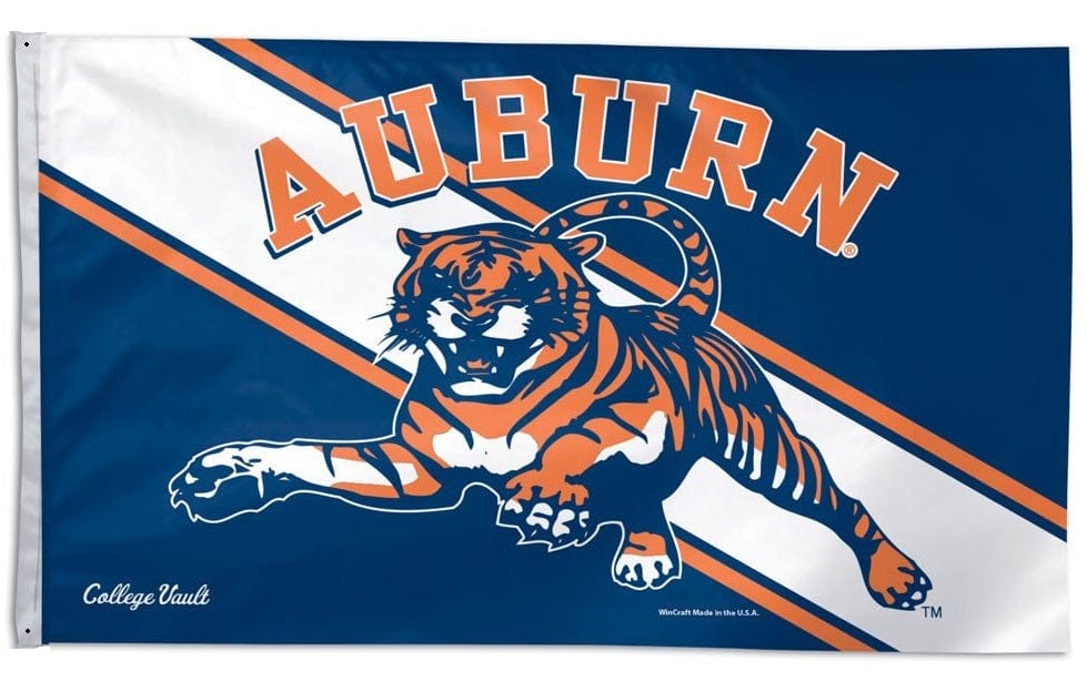 Auburn University Flag 3x5 Throwback Tiger Logo 08615115 Heartland Flags