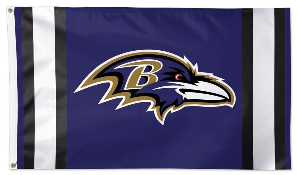 Baltimore Ravens Flag 3x5 Vertical Stripes 32450321 Heartland Flags