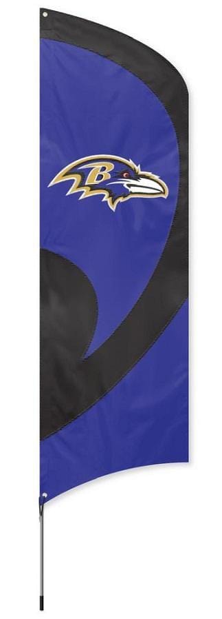Baltimore Ravens Tall Team Feather Flag with Flagpole TTBA Heartland Flags
