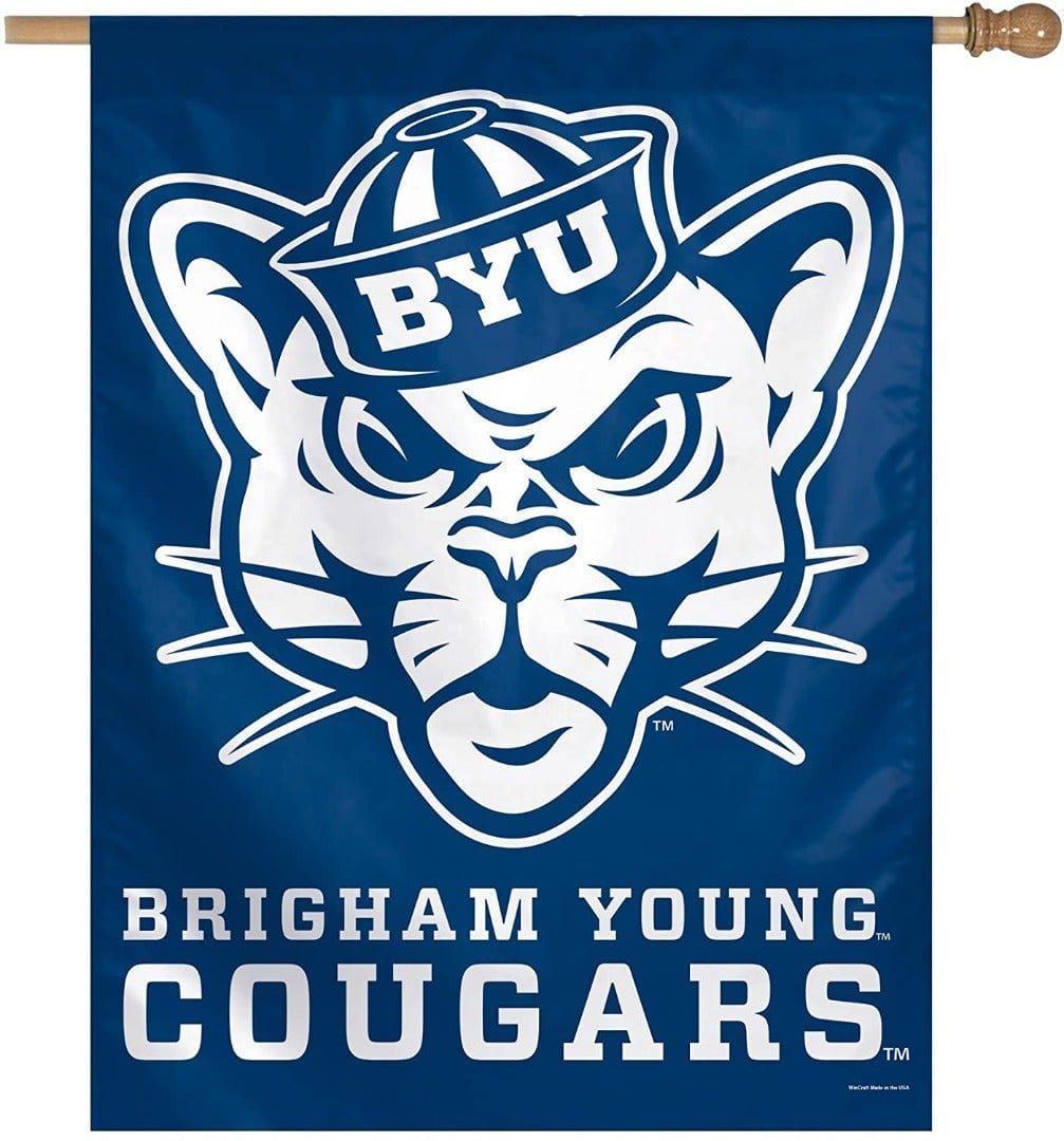 Brigham Young Cougars Flag Throwback Logo House Banner 87071017 Heartland Flags