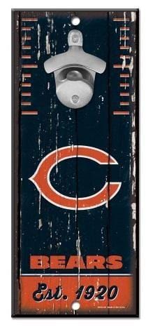 Chicago Bears Bottle Opener Wood Sign 56390116 Heartland Flags