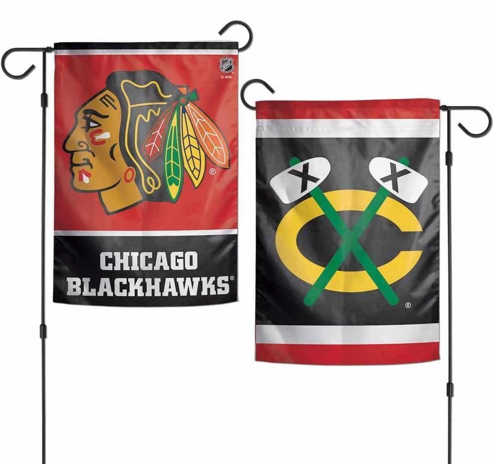 Chicago Blackhawks 2 Sided Garden Flag Logo 79429020 Heartland Flags