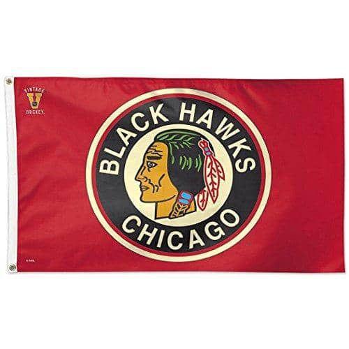 Chicago Blackhawks Flag 3x5 Vintage Logo 03054115 Heartland Flags