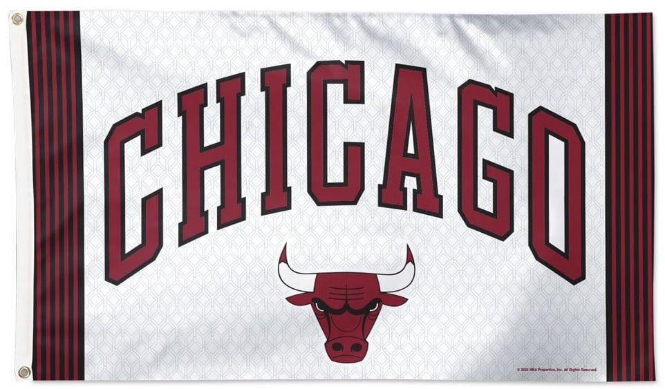 Chicago Bulls Flag 3x5 City Logo 2023 44564322 Heartland Flags