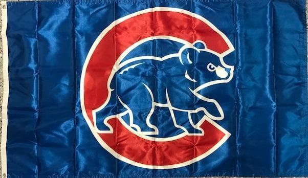 Chicago Cubs Flag 2 Sided Walking Cub Logo - Various Sizes 942440 Heartland Flags