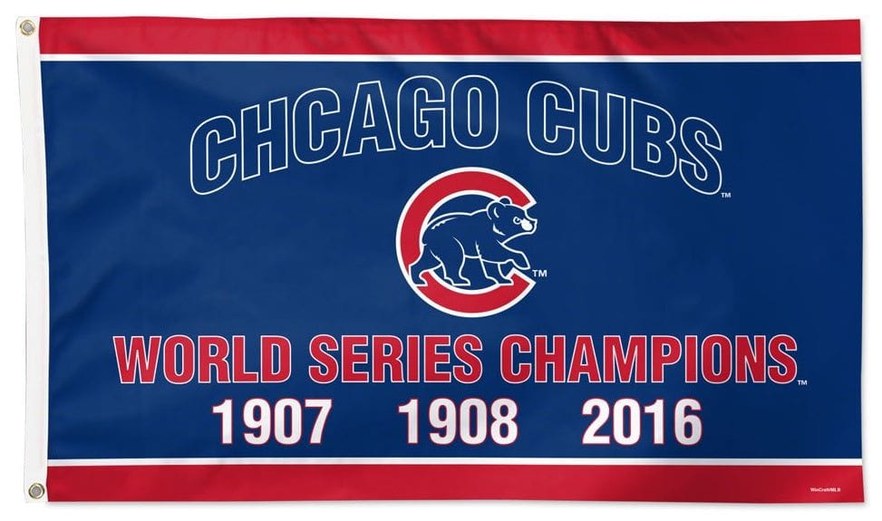 Chicago Cubs Flag 3x5 World Series Years Milestone 34437321 Heartland Flags