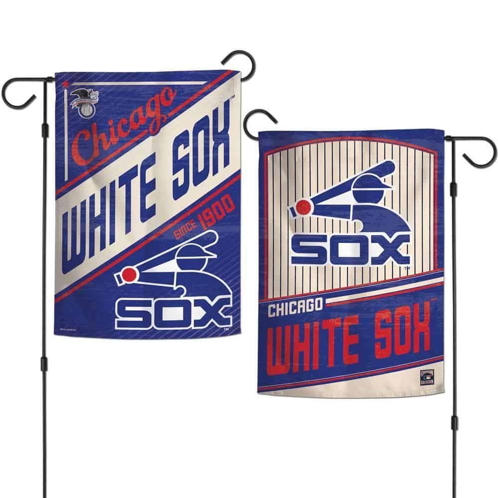Chicago White Sox Garden Flag 2 Sided Vintage Pinstripe 26726020 Heartland Flags