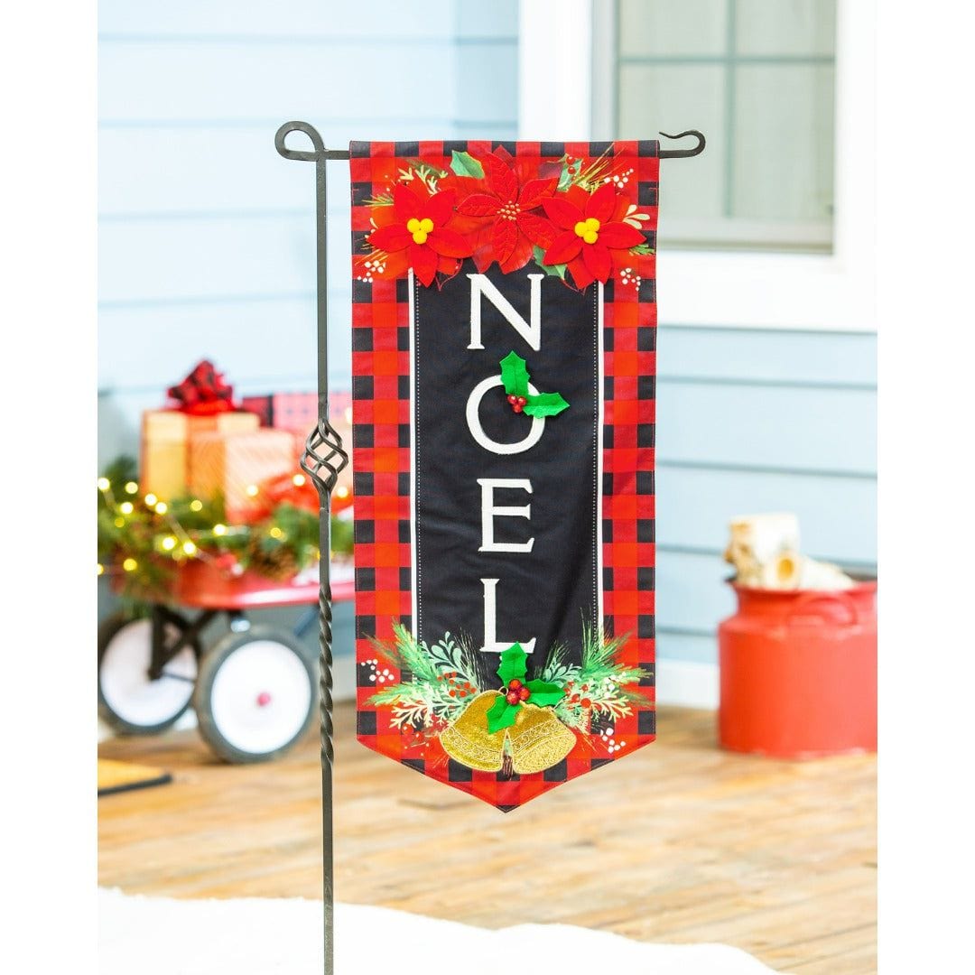 Christmas Joy Long Garden Flag 2 Sided XL NOEL 14L10598XL Heartland Flags