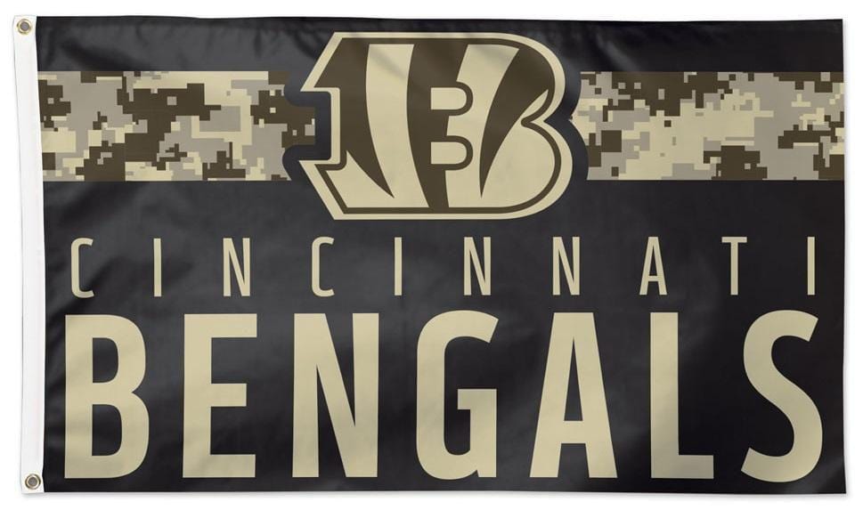 Cincinnati Bengals Flag 3x5 Digi Camo Military 32619421 Heartland Flags