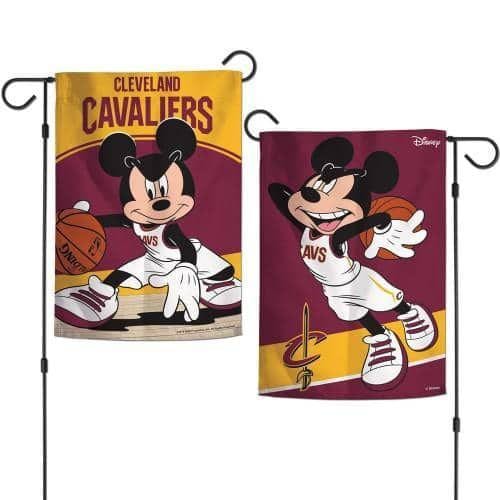 Cleveland Cavaliers Garden Flag Mickey Mouse 2 Sided 06261118 Heartland Flags