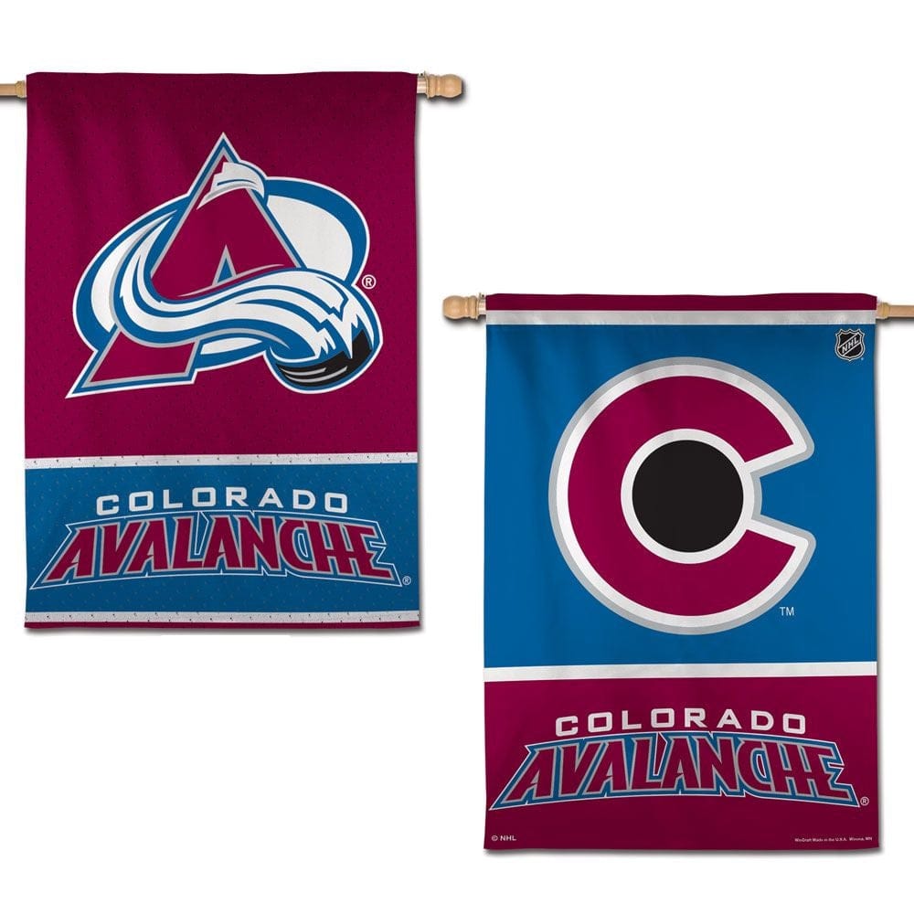 Colorado Avalanche Banner 2 Sided House Flag 97554018 Heartland Flags