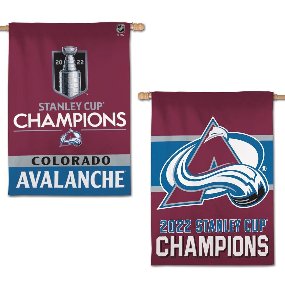Colorado Avalanche Flag 2 Sided 2022 Stanley Cup Champions 52288317 Heartland Flags
