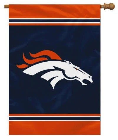 Denver Broncos Banner House Logo Flag 94632B Heartland Flags