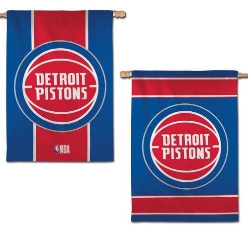 Detroit Pistons Flag 2 Sided House Banner 93122017 Heartland Flags