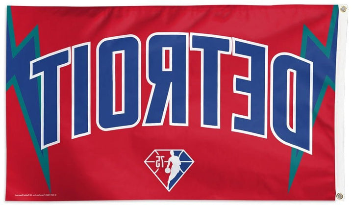 Detroit Pistons Flag 3x5 City Logo 44568321 Heartland Flags