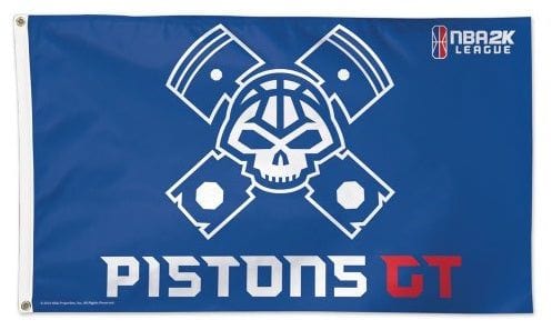 Detroit Pistons Flag 3x5 GT NBA2K League 76731118 Heartland Flags