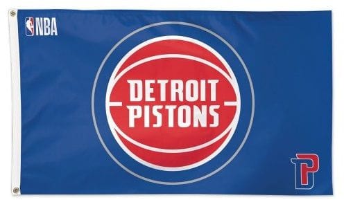 Detroit Pistons Flag 3x5 Logo 02389117 Heartland Flags