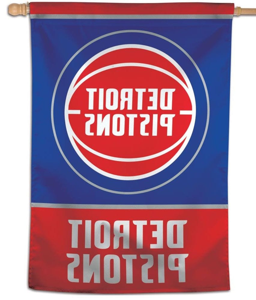 Detroit Pistons Flag Vertical House Banner 12872427 Heartland Flags