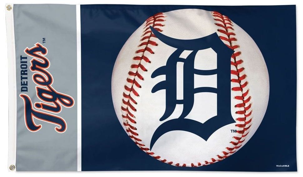 WinCraft Detroit Tigers MLB Mickey Mouse Baseball House Flag