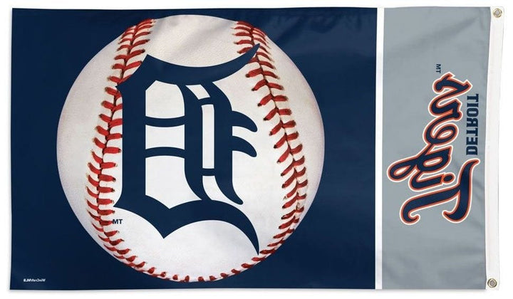 Detroit Tigers Flag 3x5 Baseball Logo 34325421 Heartland Flags