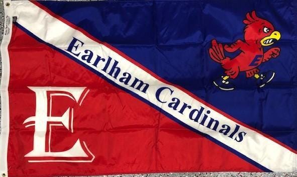 Earlham Cardinals Flag 2 Sided 3x5 High School 948510 Heartland Flags