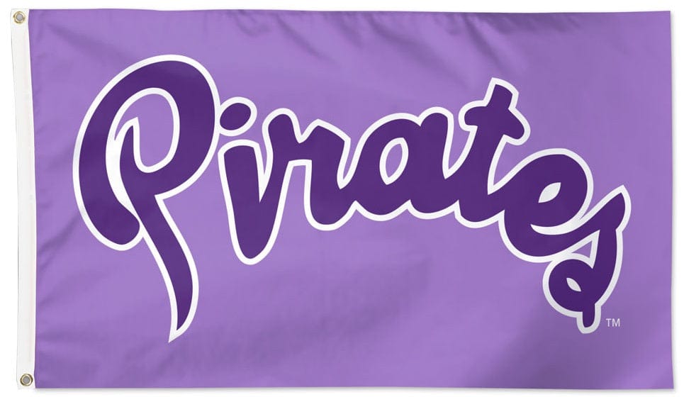 WinCraft ECU Pirates 3' x 5' Single-Sided Powder Purple Deluxe Flag