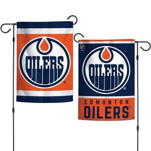 Edmonton Oilers Garden Flag 2 Sided Double Logo 25185018 Heartland Flags