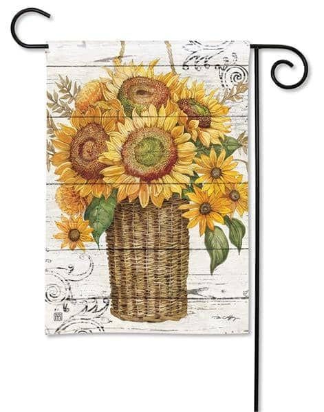 Farmhouse Sunflower Garden Flag 2 Sided Fall 31753 Heartland Flags