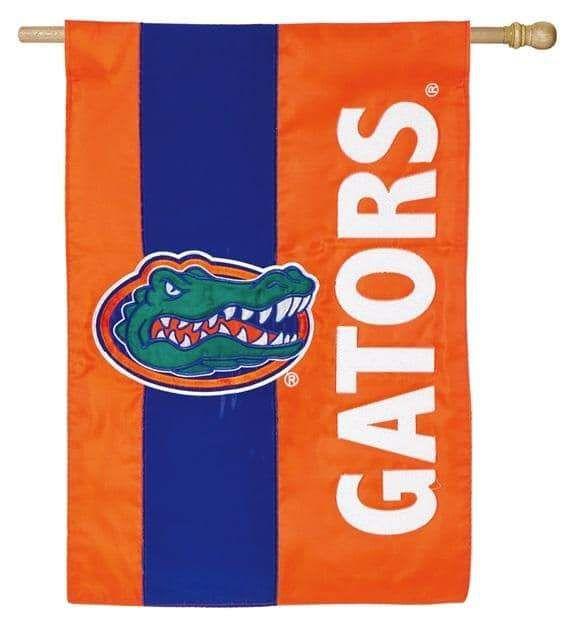 Florida Gators Flag 2 Sided Embellished Albert Applique House Banner 15SF939 Heartland Flags