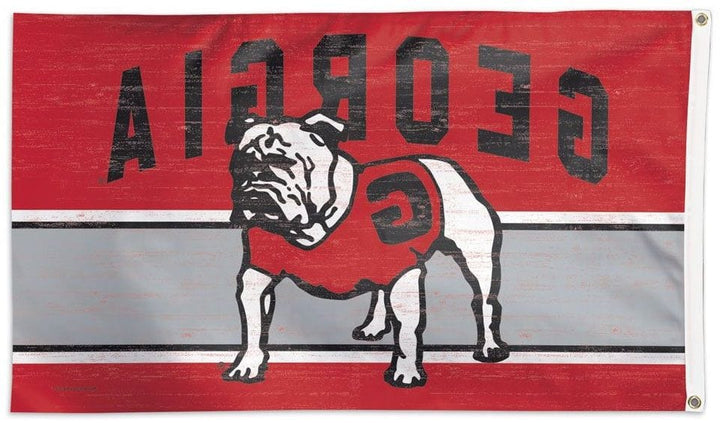 Georgia Bulldogs Flag 3x5 Throwback Vault Logo 08629125 Heartland Flags