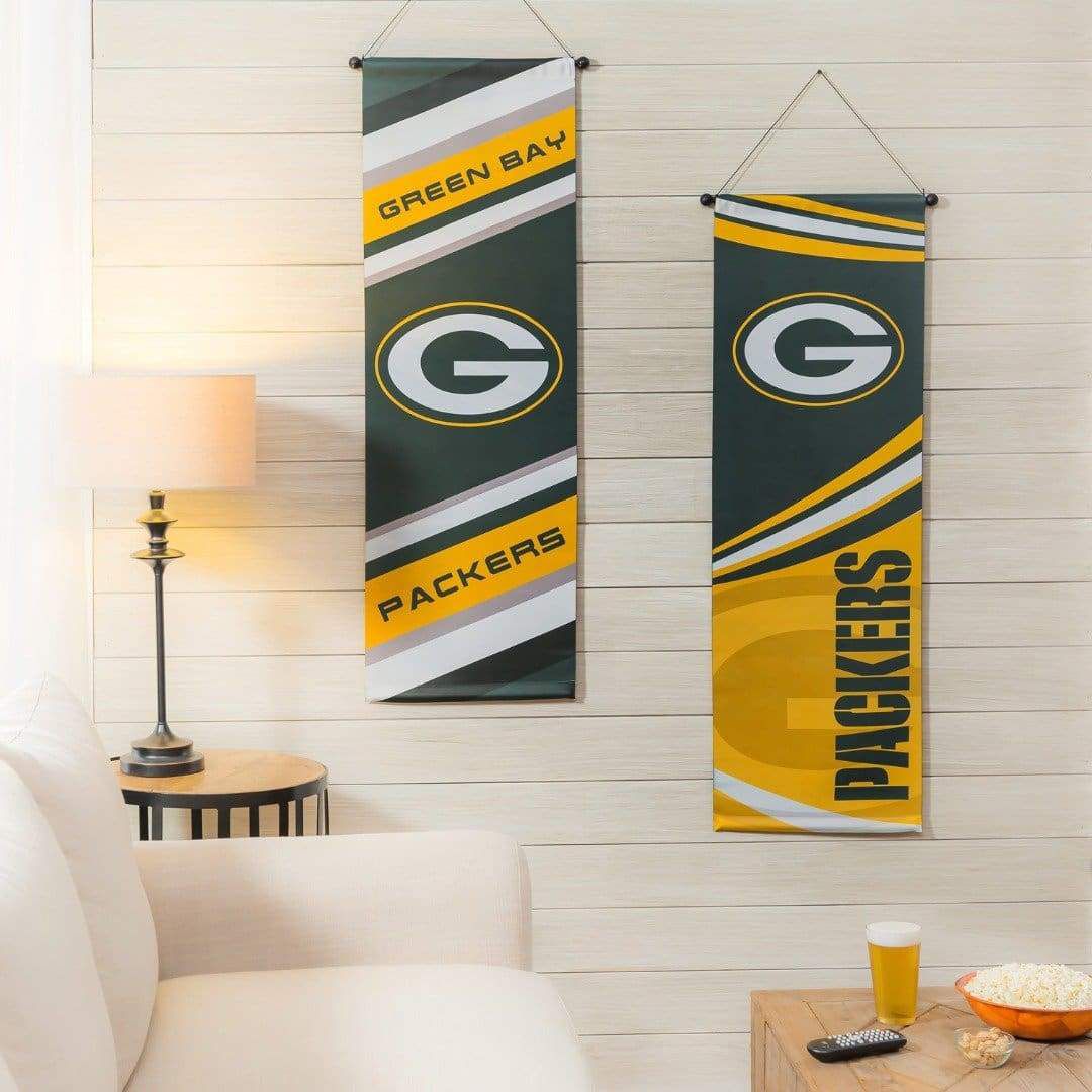 Green Bay Packers Flag 2 Sided Dowel Wall Banner 13DS3811FB Heartland Flags