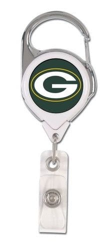 Green Bay Packers Reel 2 Sided Name ID Badge Holder 47398011 Heartland Flags