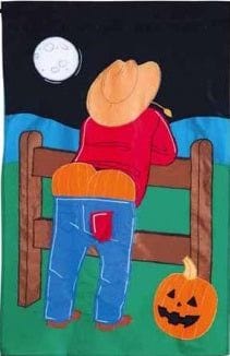 Halloween Fright Night Flag 2 Sided Applique 157911 Heartland Flags