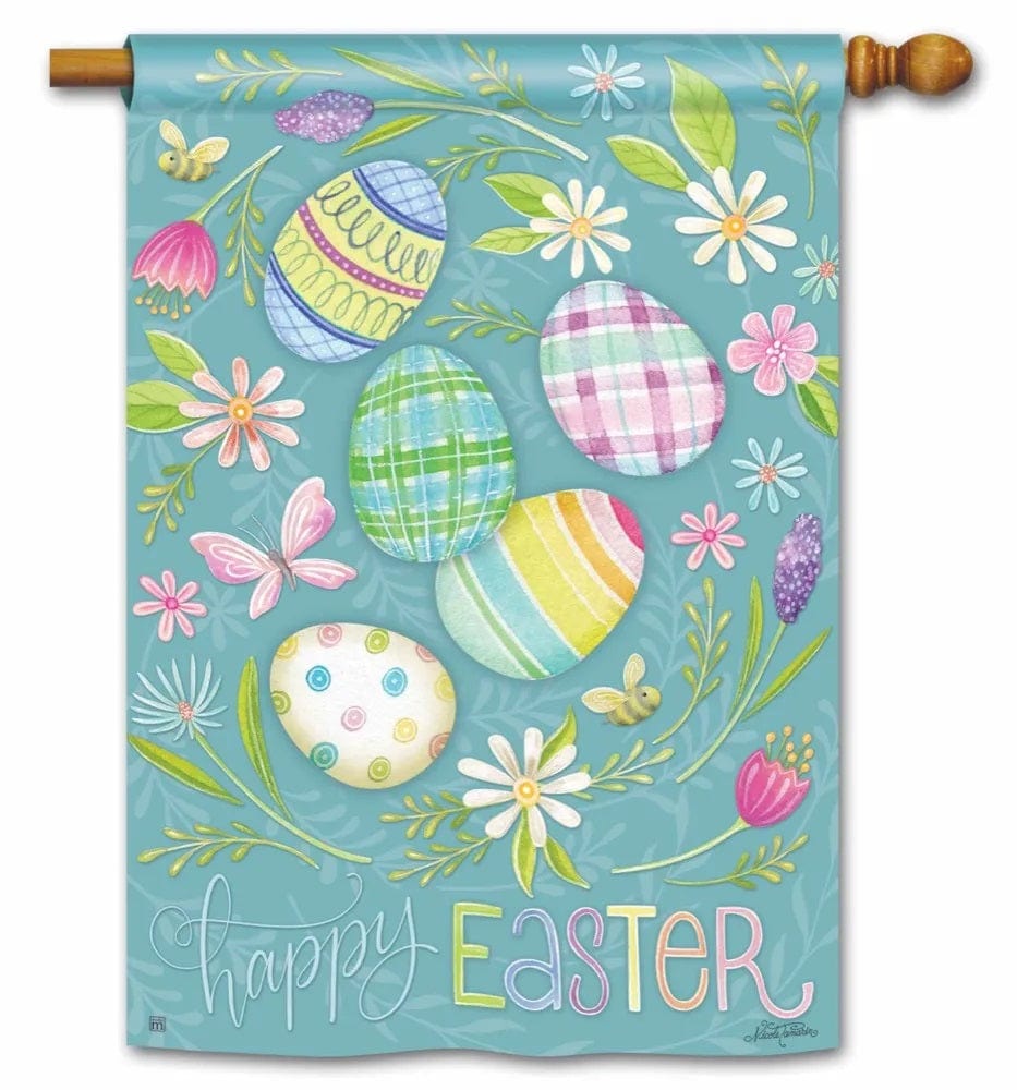 Happy Easter Flag Decorative Banner Eggs 93228 Heartland Flags