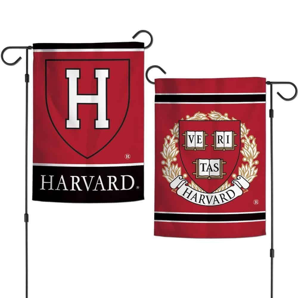 Harvard Garden Flag 2 Sided Logo 44405120 Heartland Flags