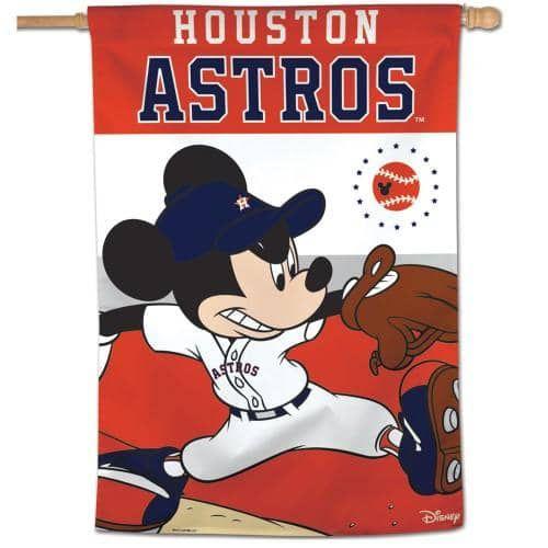 Houston Astros Banner Flag MLB Mickey Mouse 87943118 Heartland Flags