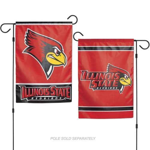Illinois State Redbirds Garden Flag 2 Sided Logo 4669