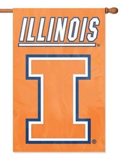 Illinois Fighting Illini 2-Sided Vertical Flag