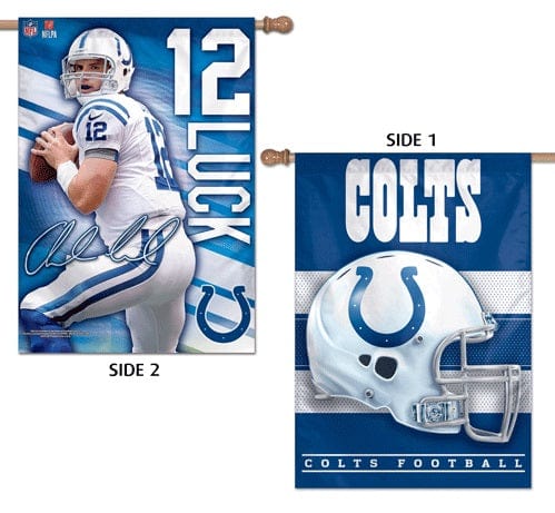 Indianapolis Colts Flag 2 Sided Andrew Luck Banner 56185013 Heartland Flags