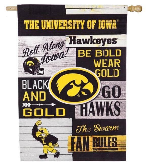 Iowa vs Iowa State House Divided Flag 2 Sided Banner – HeartlandFlags