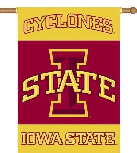 Iowa State Cyclones Banner 2 Sided I-State Logo House Flag 96122 Heartland Flags