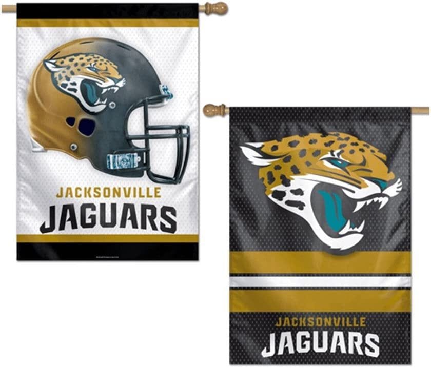 Jacksonville Jaguars Banner 2 Sided House Flag TWO Designs 26786013 Heartland Flags