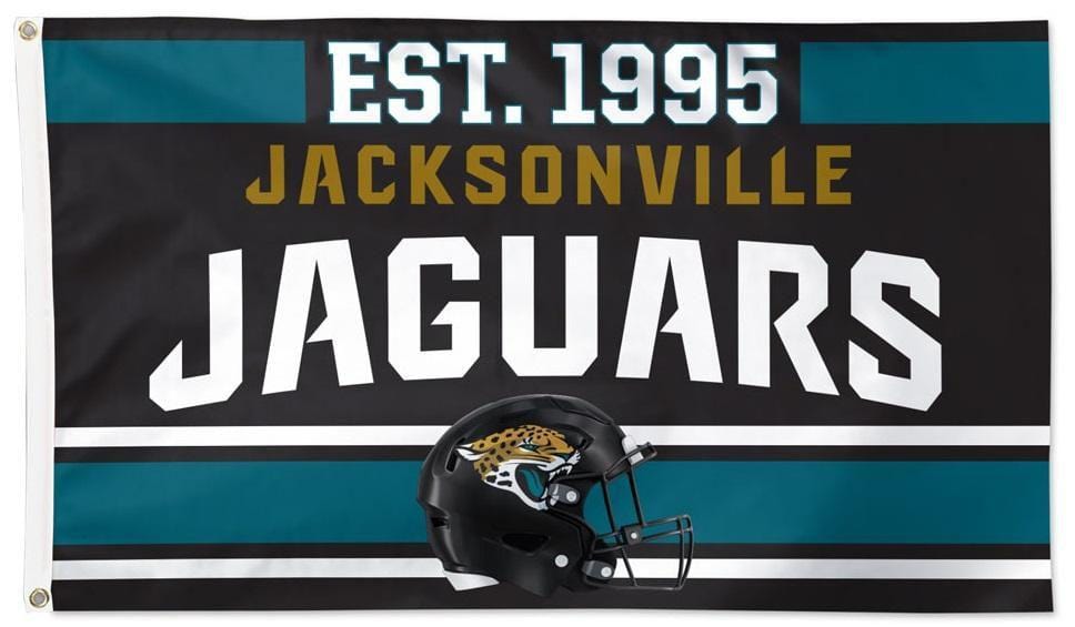 Jacksonville Jaguars Helmet Flag - 3' x 5'