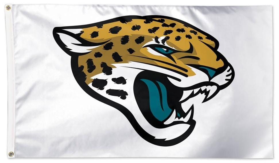 Jacksonville Jaguars Flag 3x5 White Logo 32990321 Heartland Flags