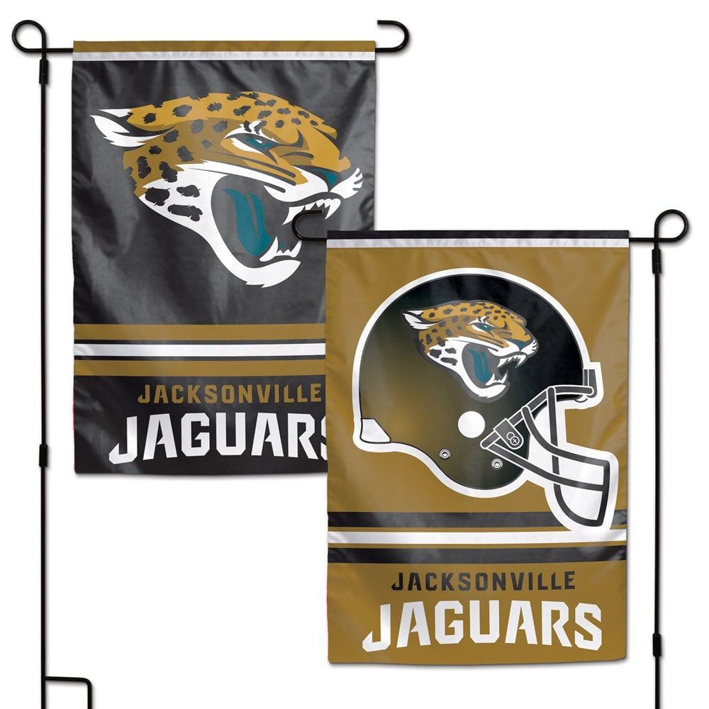 Jacksonville Jaguars Garden Flag 2 Sided NFL Double Logo 08371017 Heartland Flags